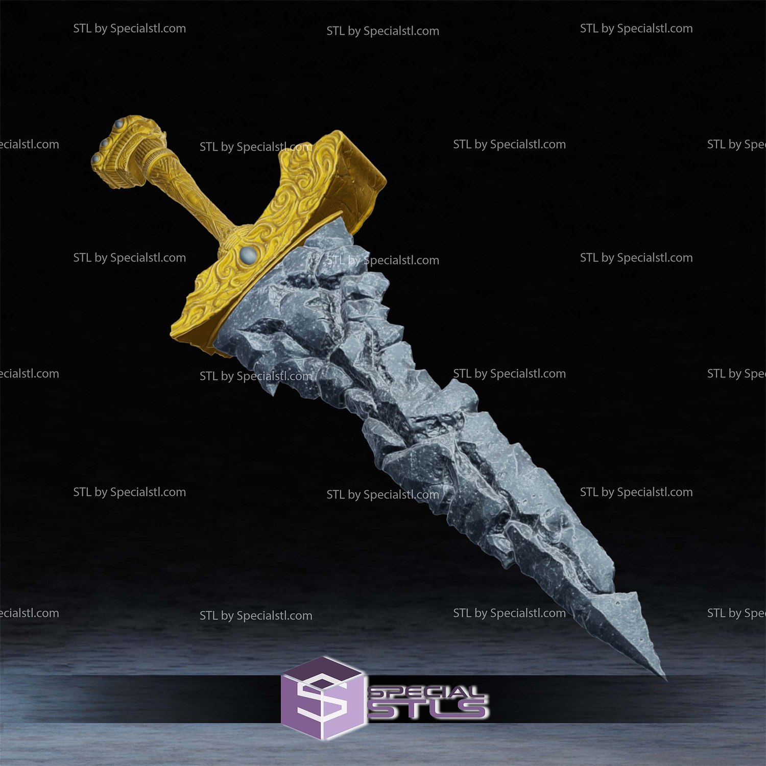 Cosplay STL Files Elden Ring Maliketh Black Blade 3D Model — view 3