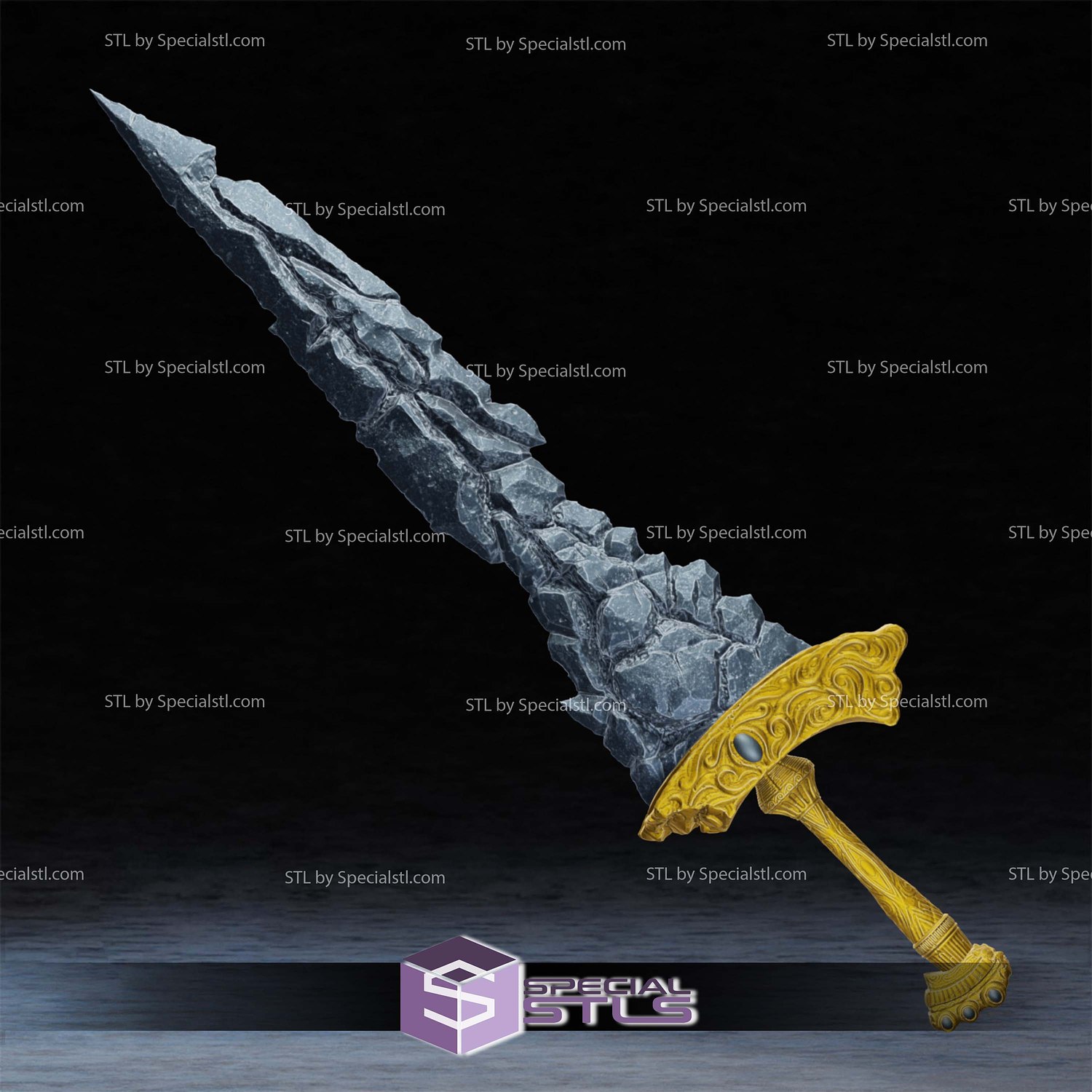 Cosplay STL Files Elden Ring Maliketh Black Blade 3D Model — view 4