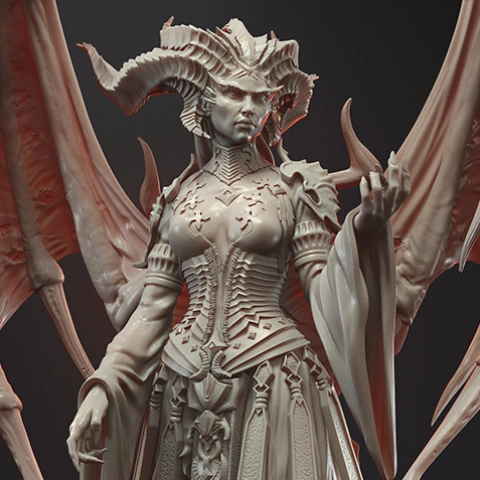 Lilith Diablo IV 3D Printer Files | Assembly STL Model