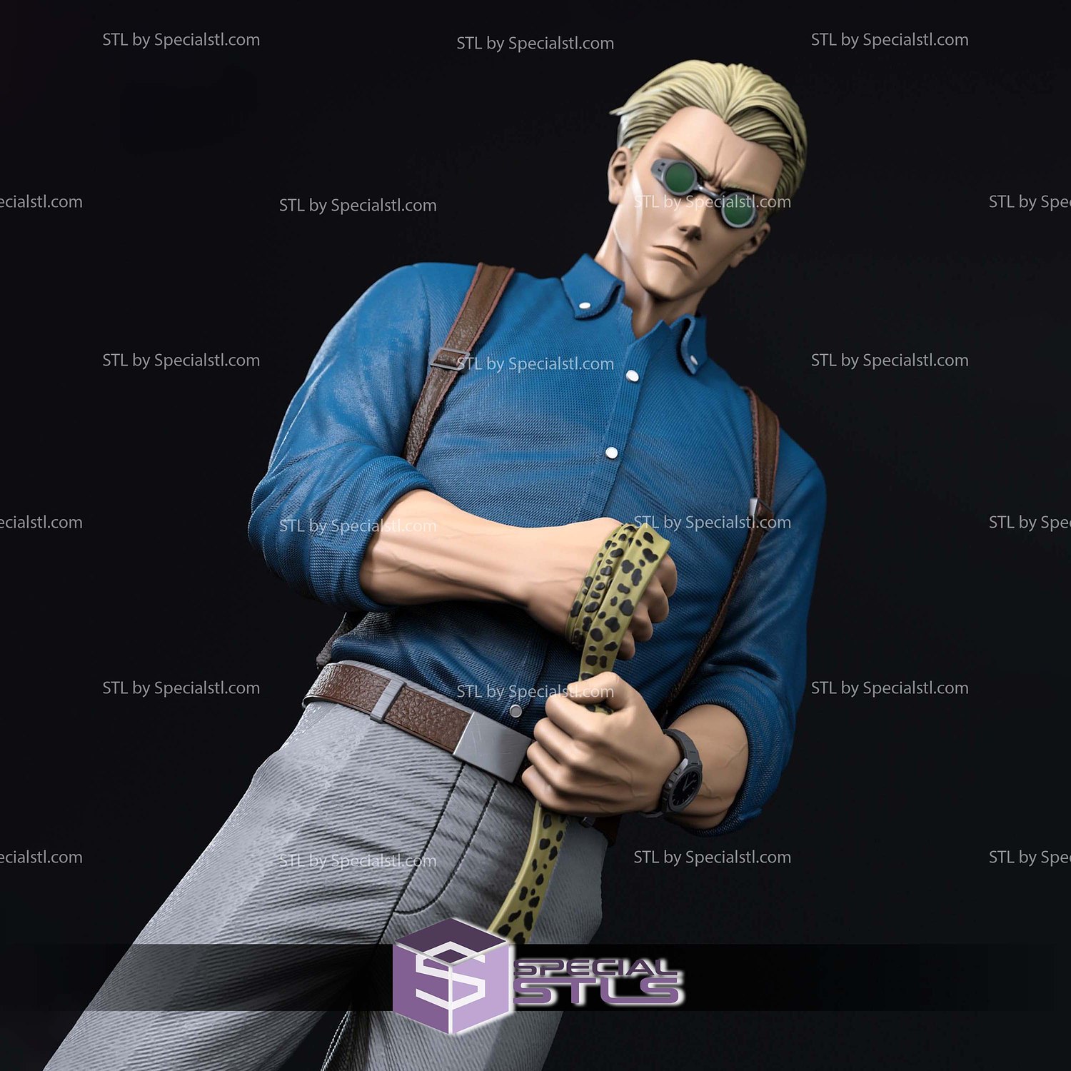 Kento Nanami Standing V3 3D Printing Models STL Model — view 2