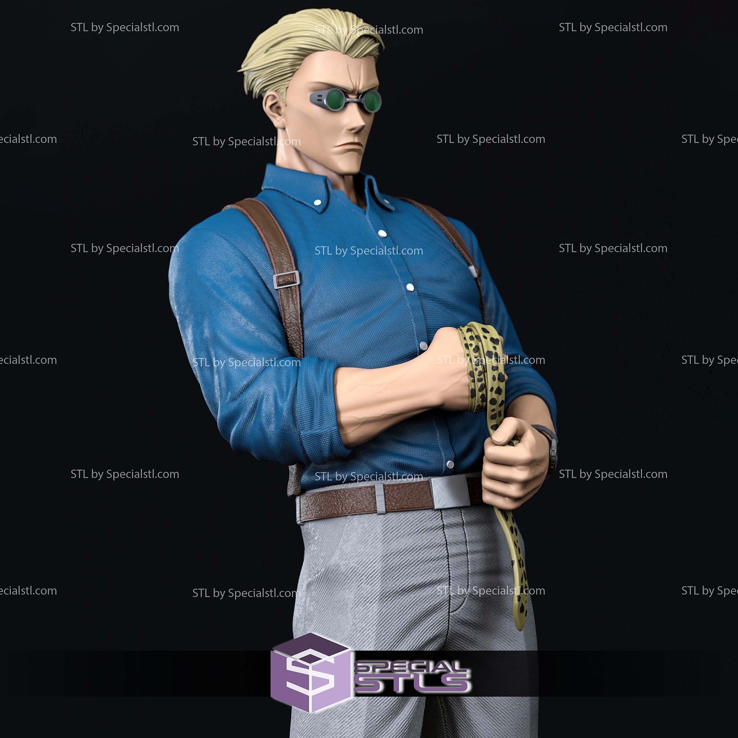 Kento Nanami Standing V3 3D Printing Models STL Model — view 4