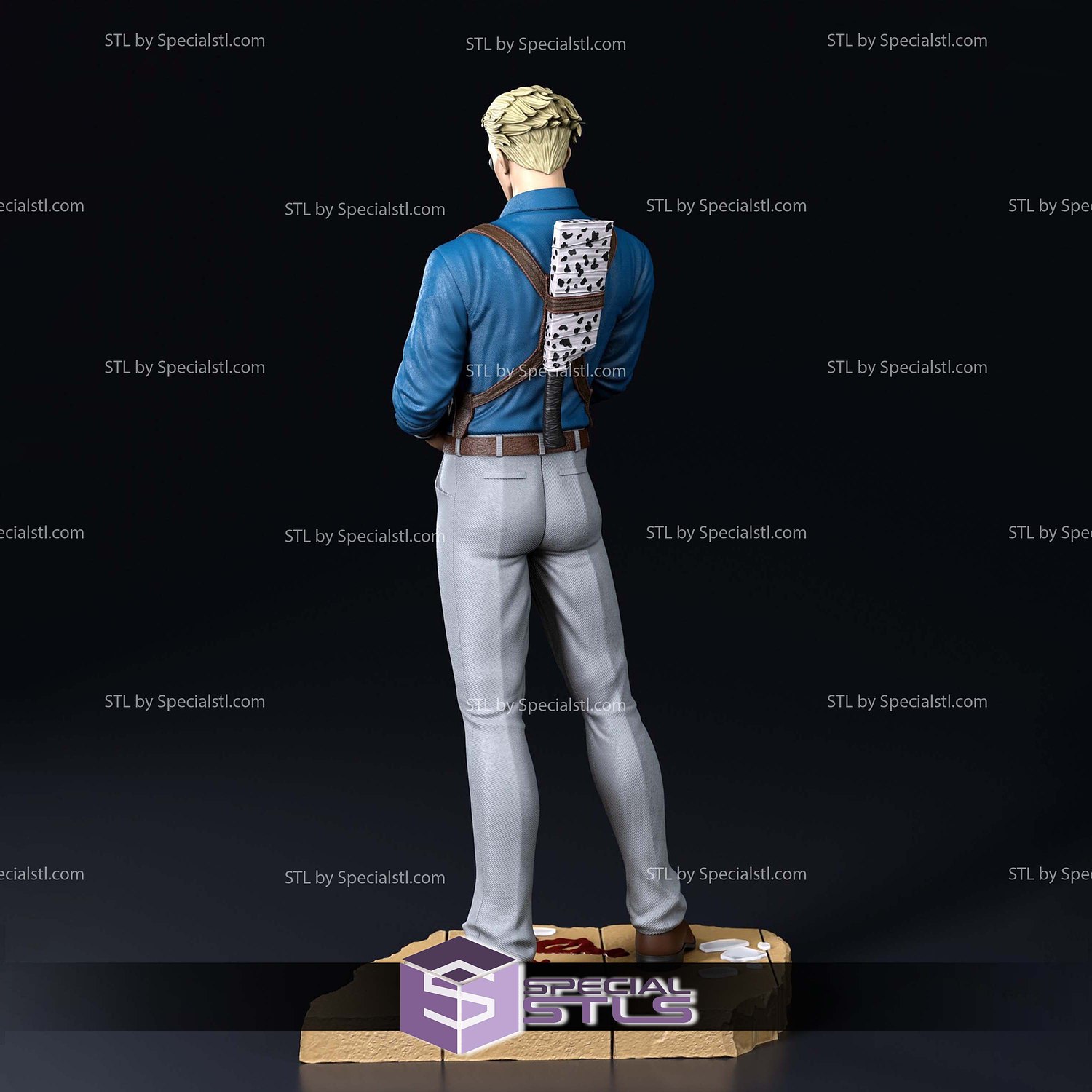 Kento Nanami Standing V3 3D Printing Models STL Model — view 6
