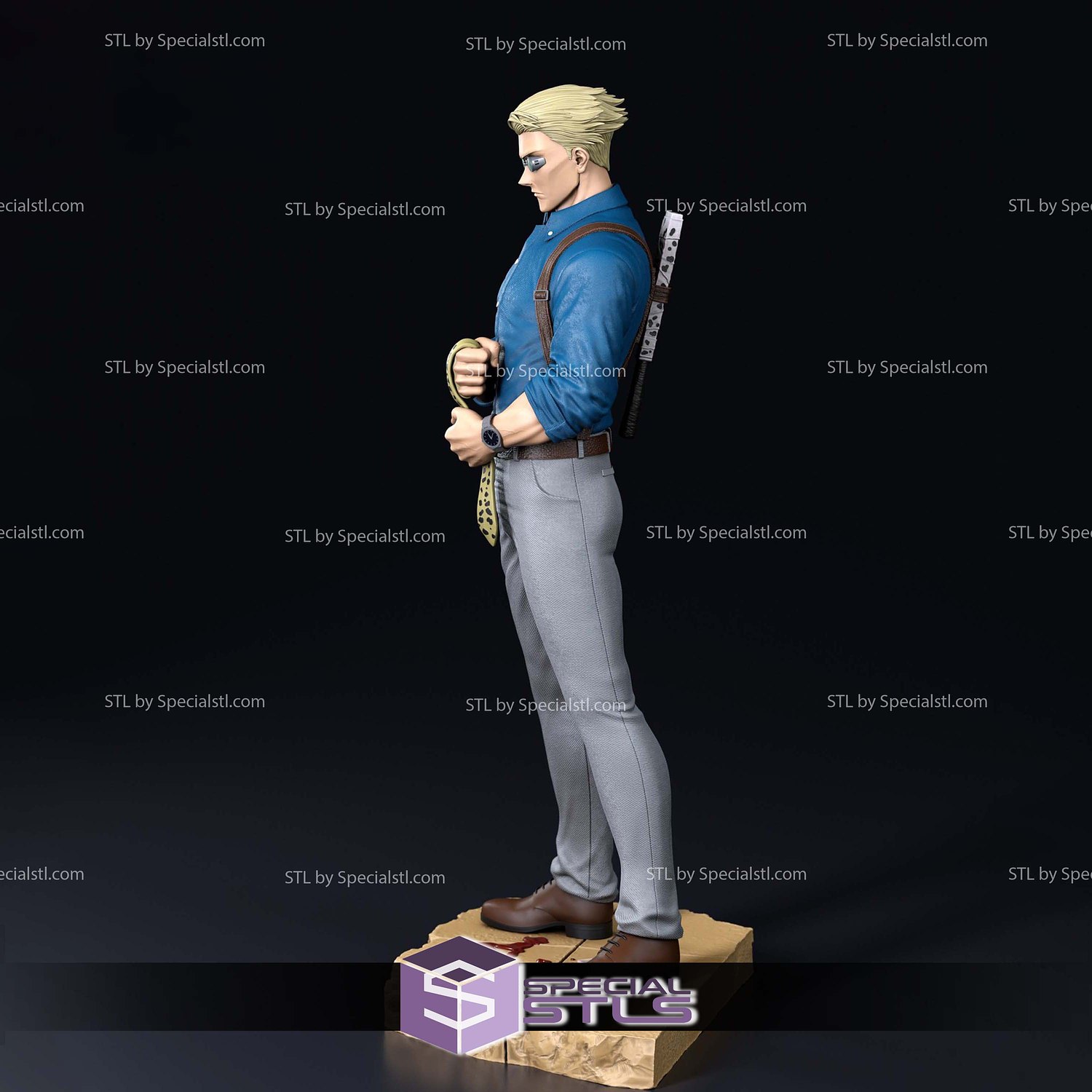 Kento Nanami Standing V3 3D Printing Models STL Model — view 7