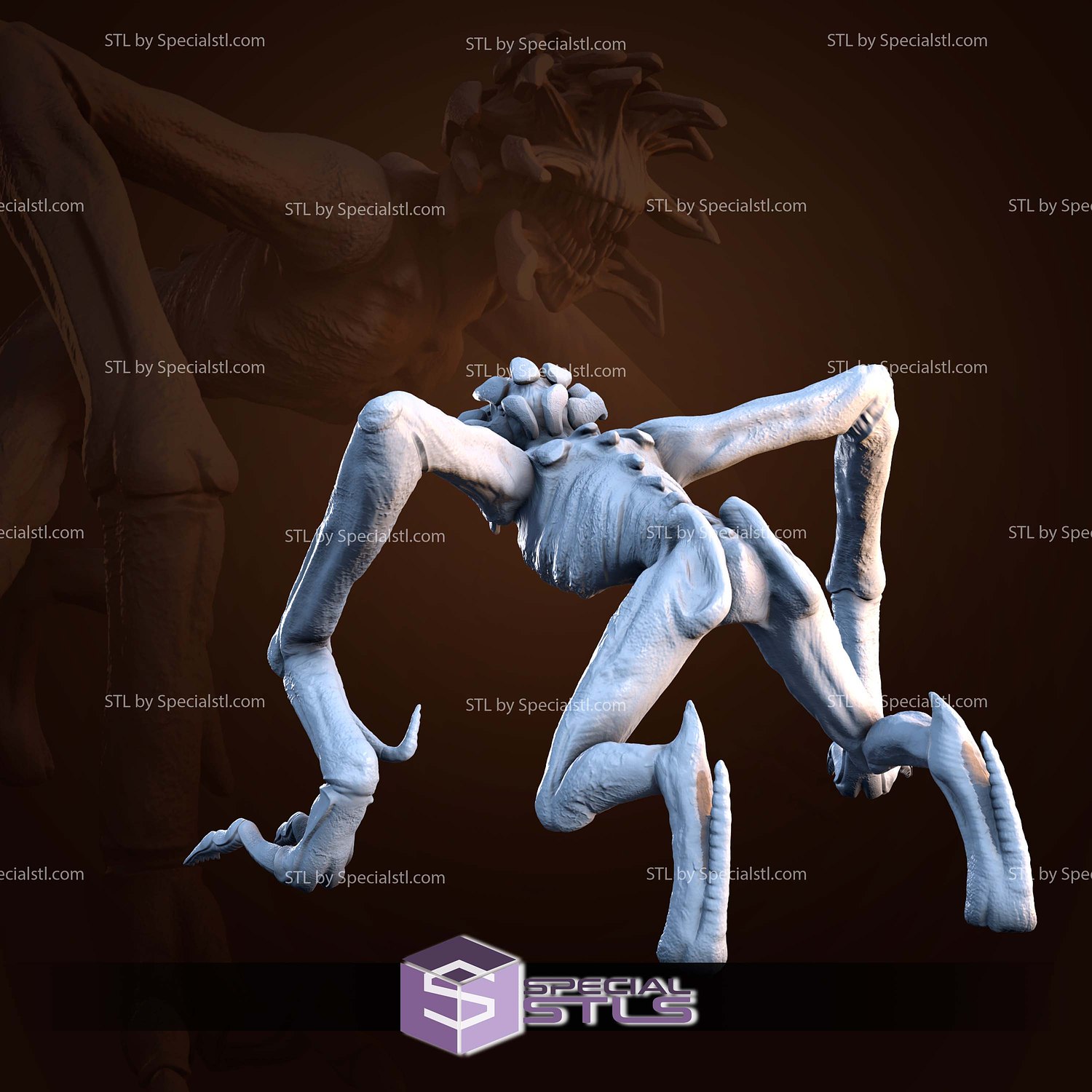 A Quiet Place Monster 3D Print Files STL Model — view 2