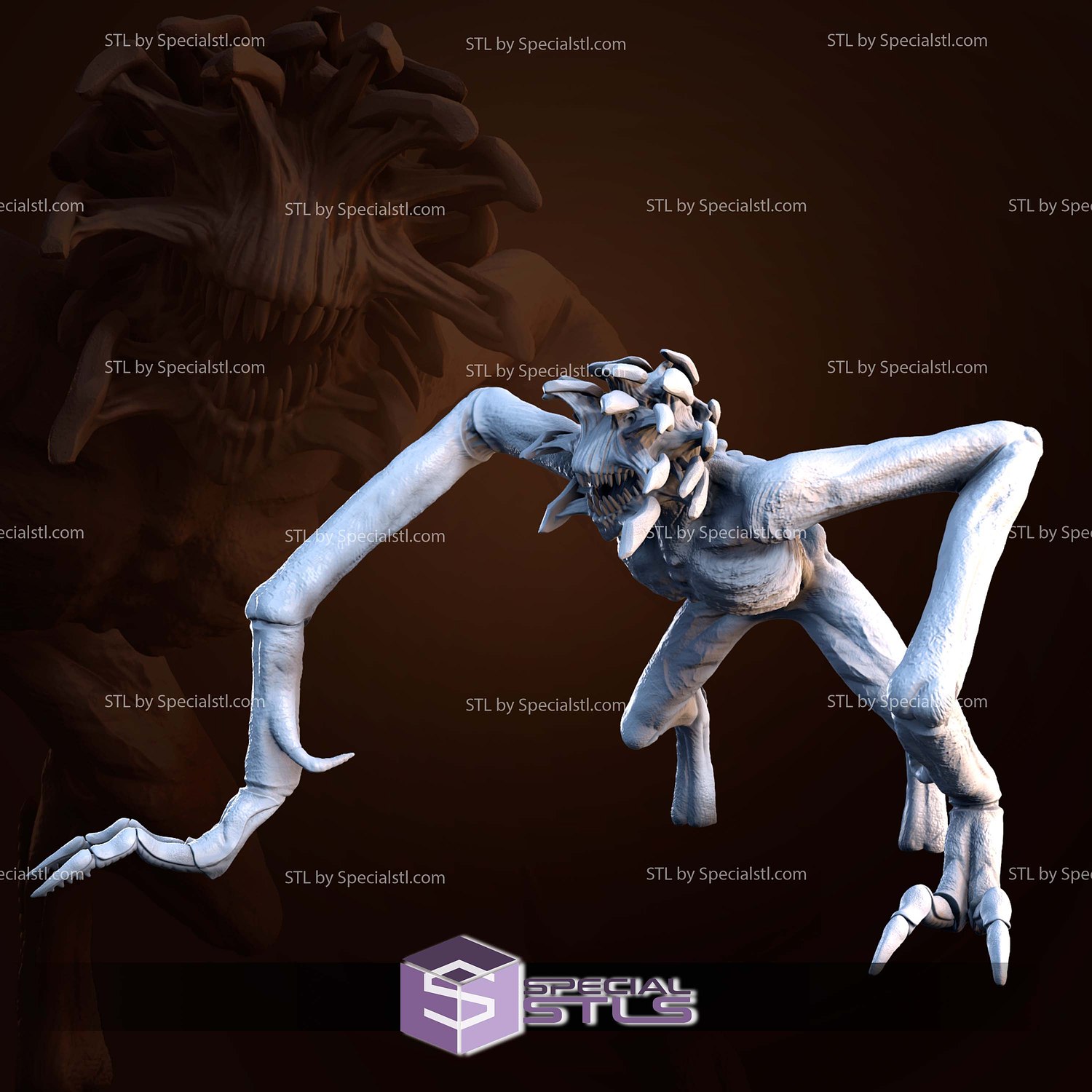 A Quiet Place Monster 3D Print Files STL Model — view 3