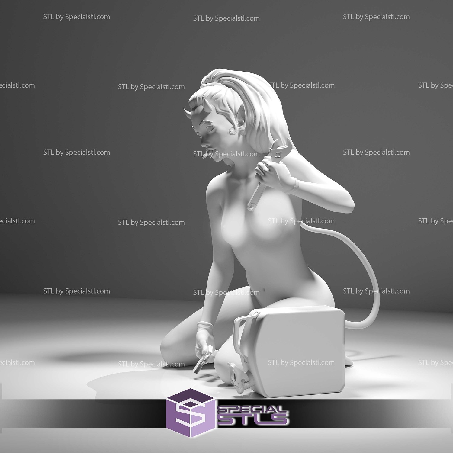 She Devil Fire Starter STL Files 3D Model — view 3