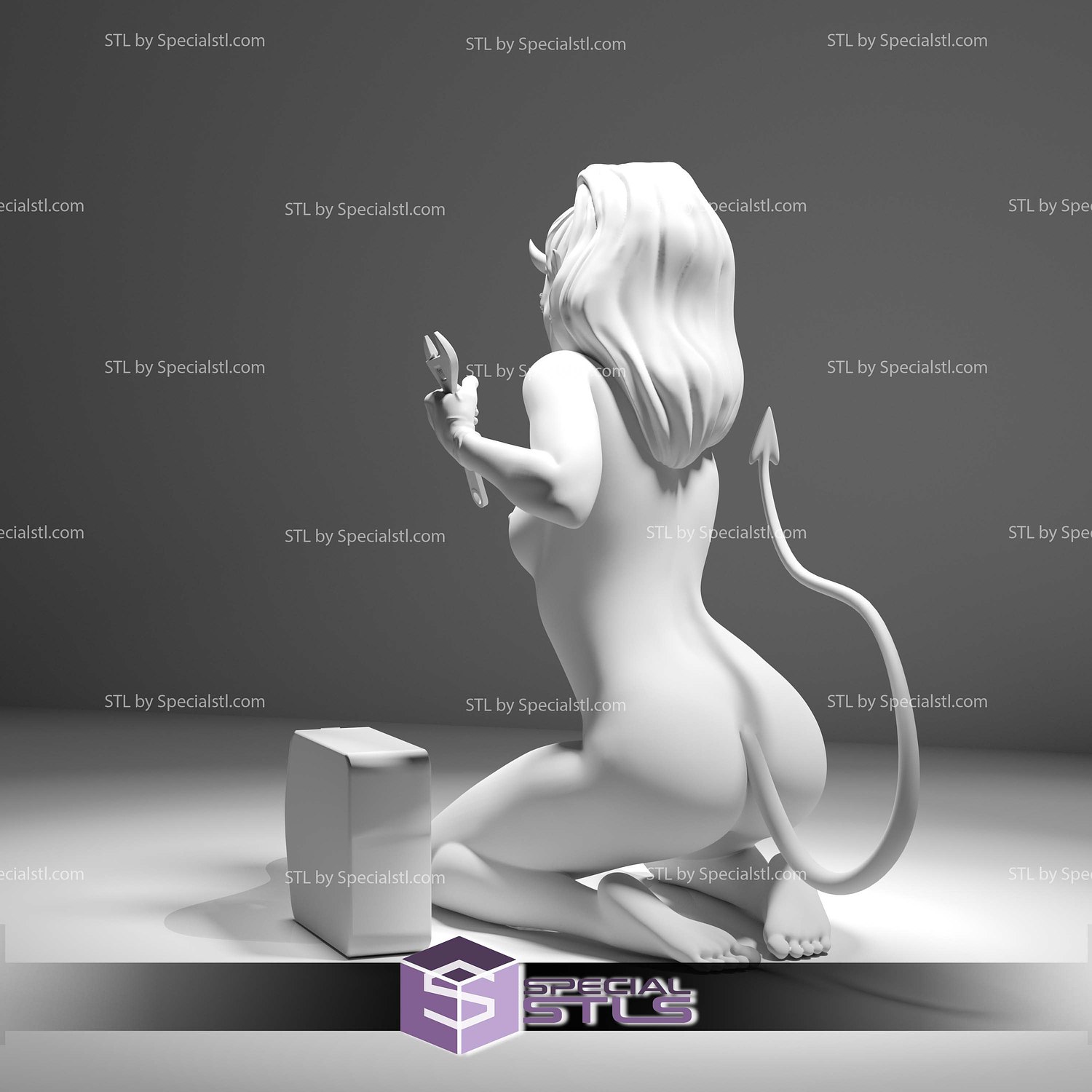 She Devil Fire Starter STL Files 3D Model — view 4