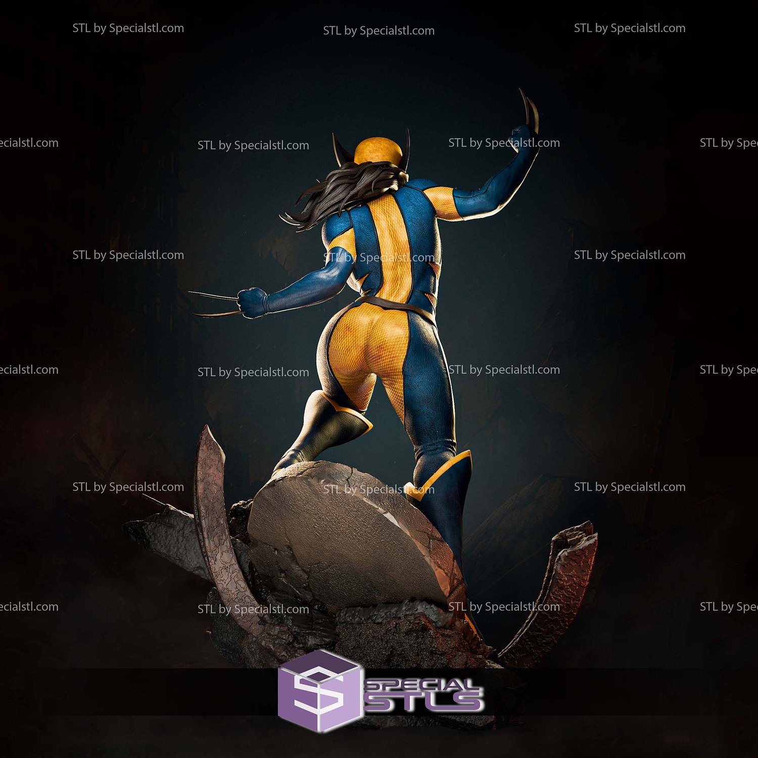 X23 Xavier School Base STL Files 3D Model — view 4
