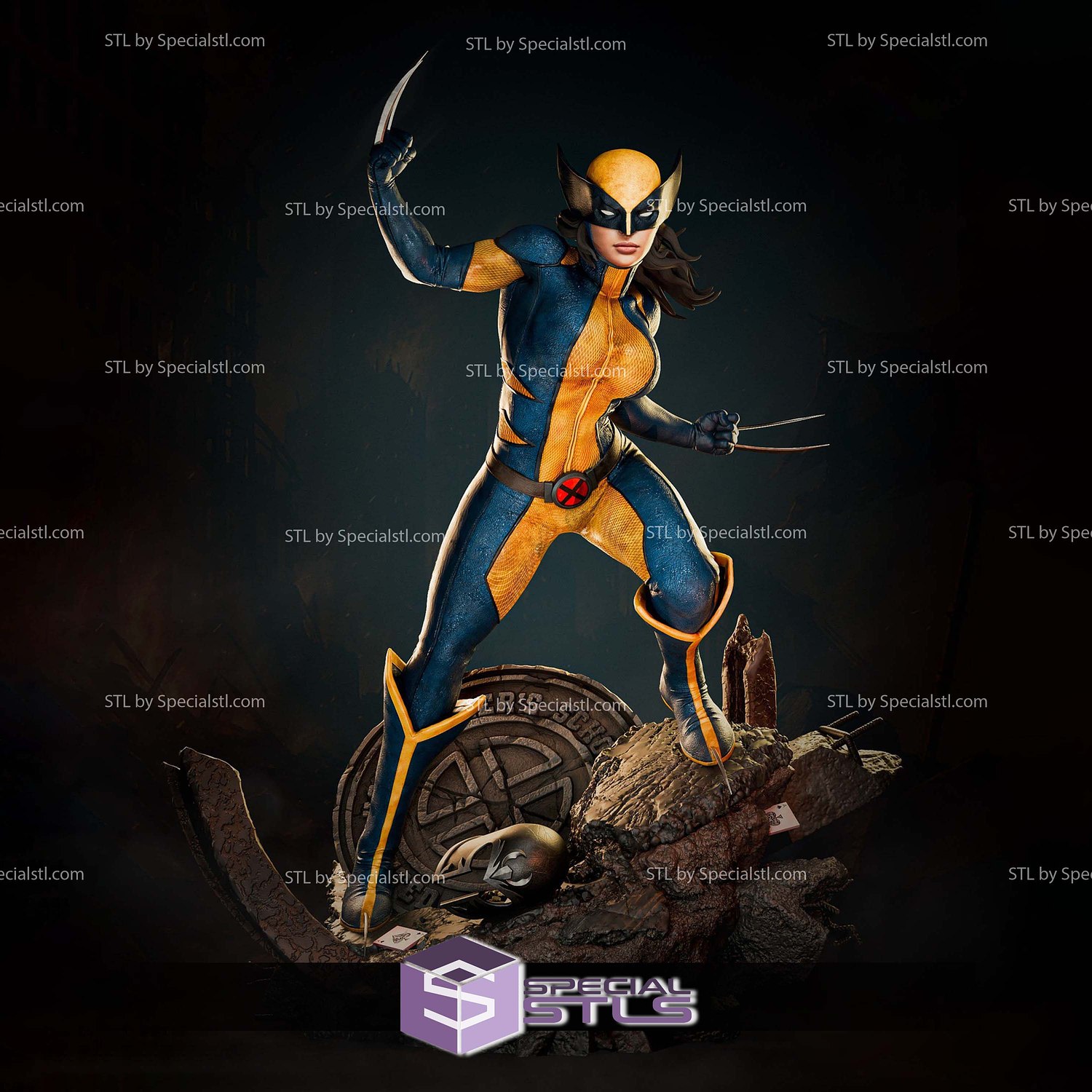 X23 Xavier School Base STL Files 3D Model — view 5