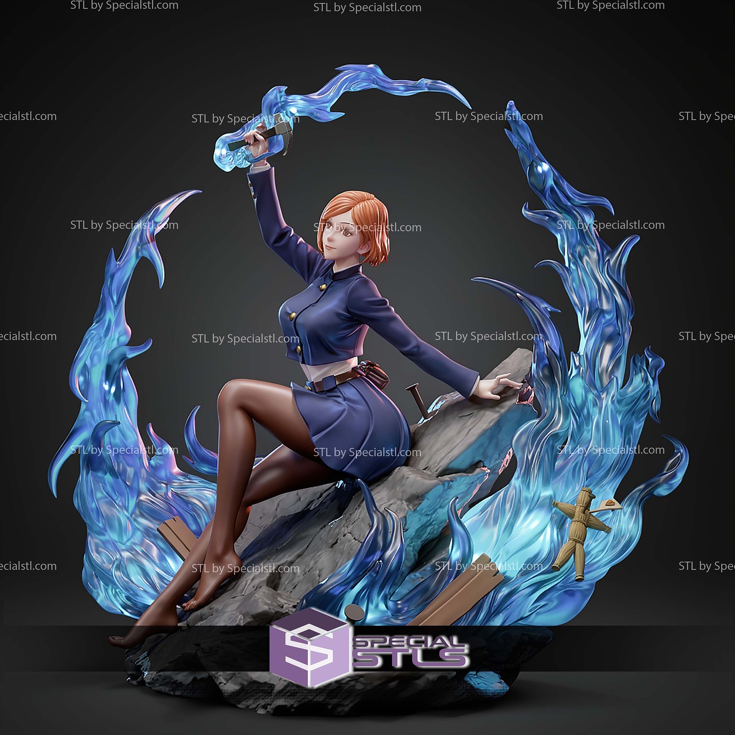Nobara Kugisaki Jujutsu Kaisen STL Files 3D Model — view 4