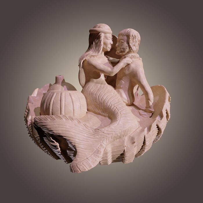 Mermaids love 3D FBX Model — view 2