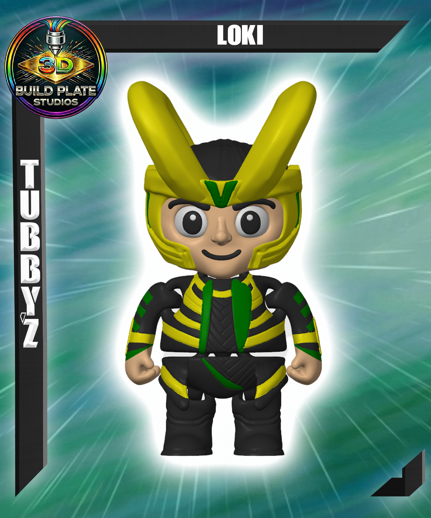 MARVEL Loki Multicolor Flexi Print-In-Place 3D 3MF Model