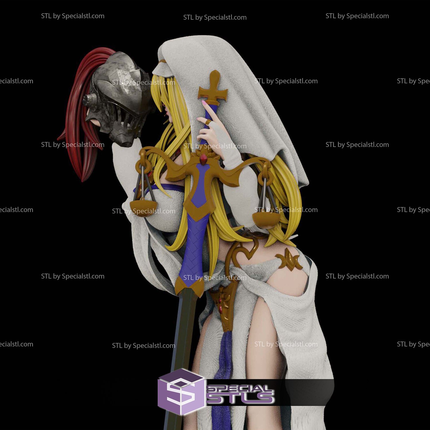Goblin Slayer Sword Maiden Attractive 3D Model Sculpture STL Model — view 3