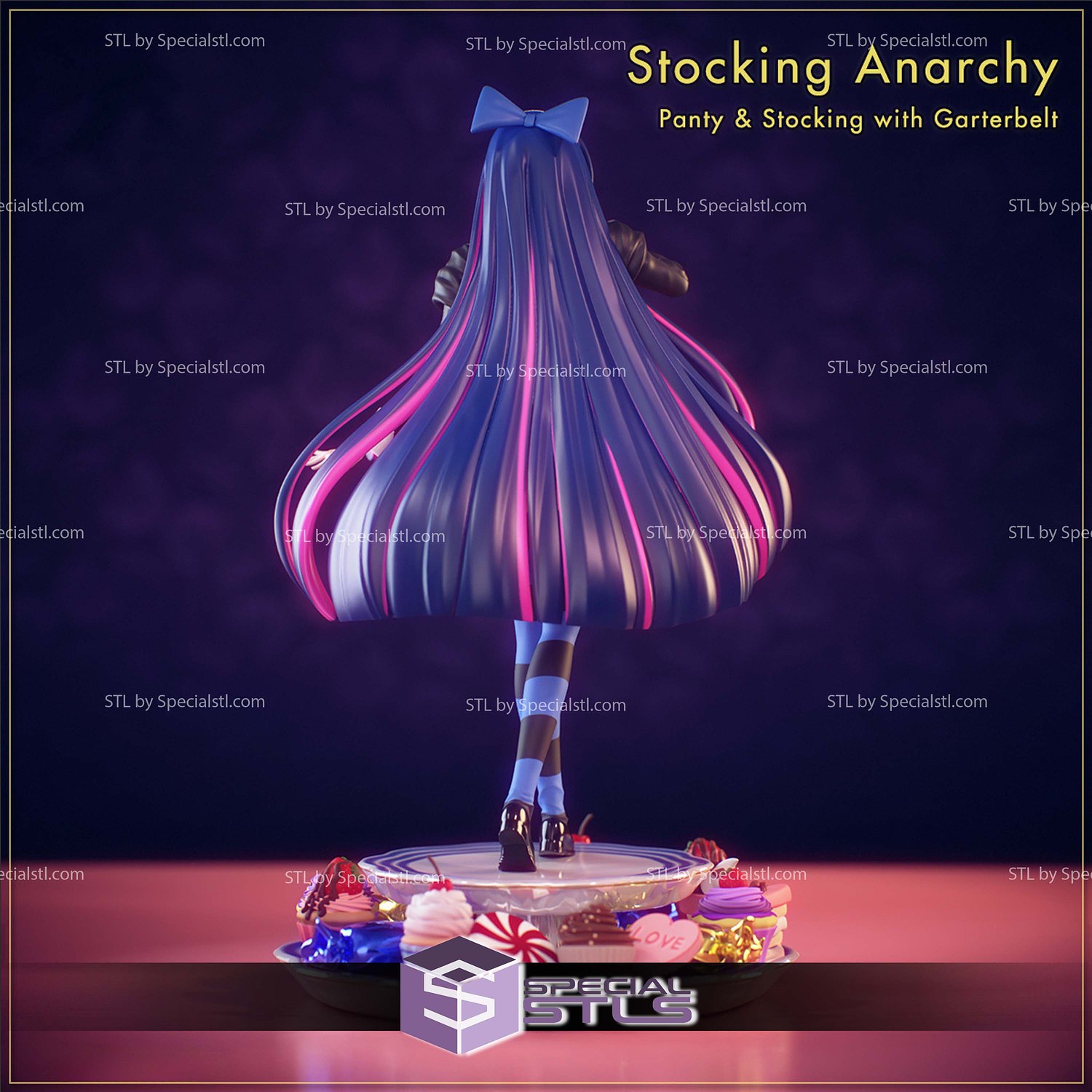 Stocking Anarchy 3D Printer Files STL Model — view 2
