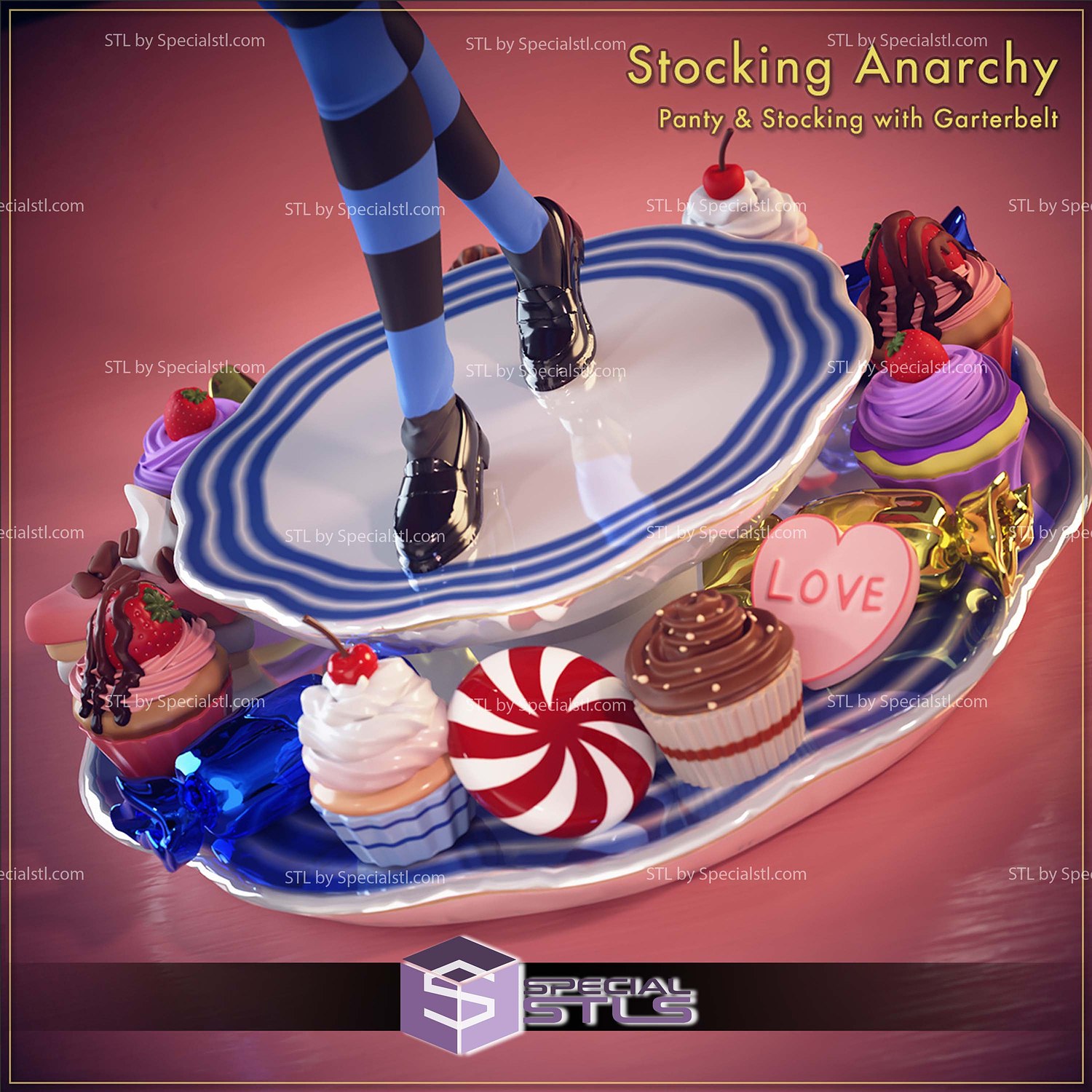 Stocking Anarchy 3D Printer Files STL Model — view 3