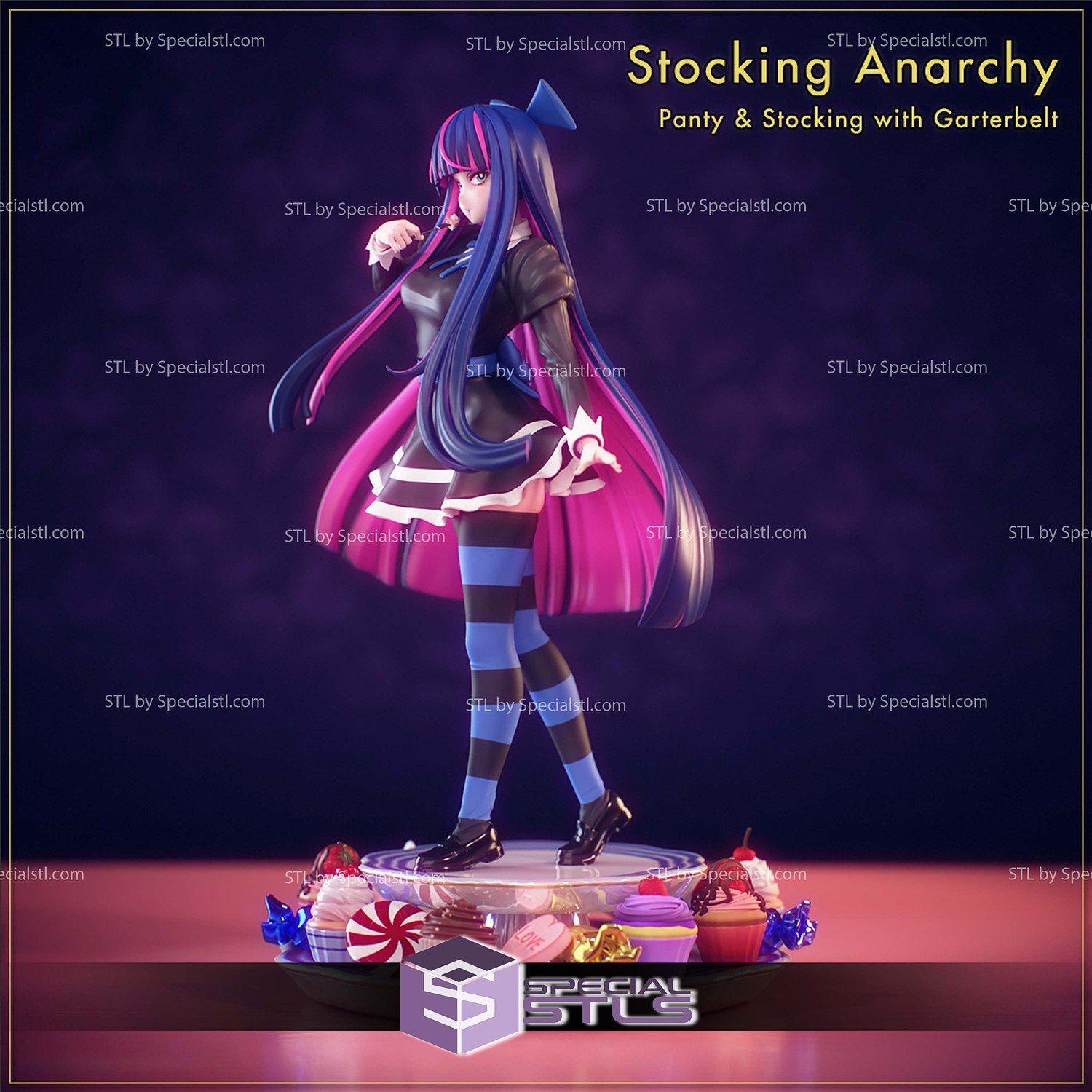 Stocking Anarchy 3D Printer Files STL Model — view 5