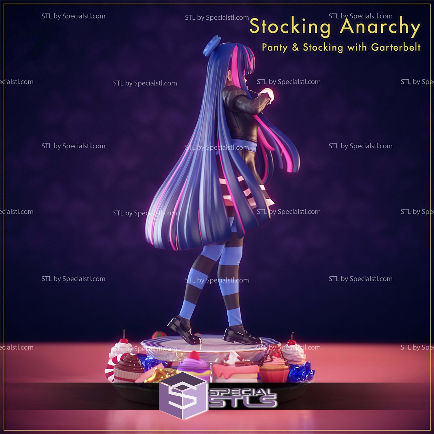 Stocking Anarchy 3D Printer Files STL Model — view 7