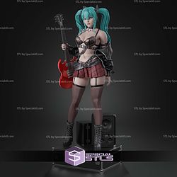 Hatsune Miku Rock STL Files 3D Model