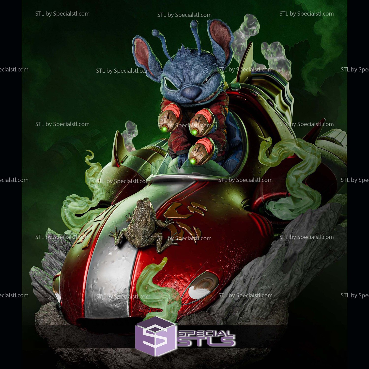 Stich Alien the Movie 3D Printer Files STL Model — view 3