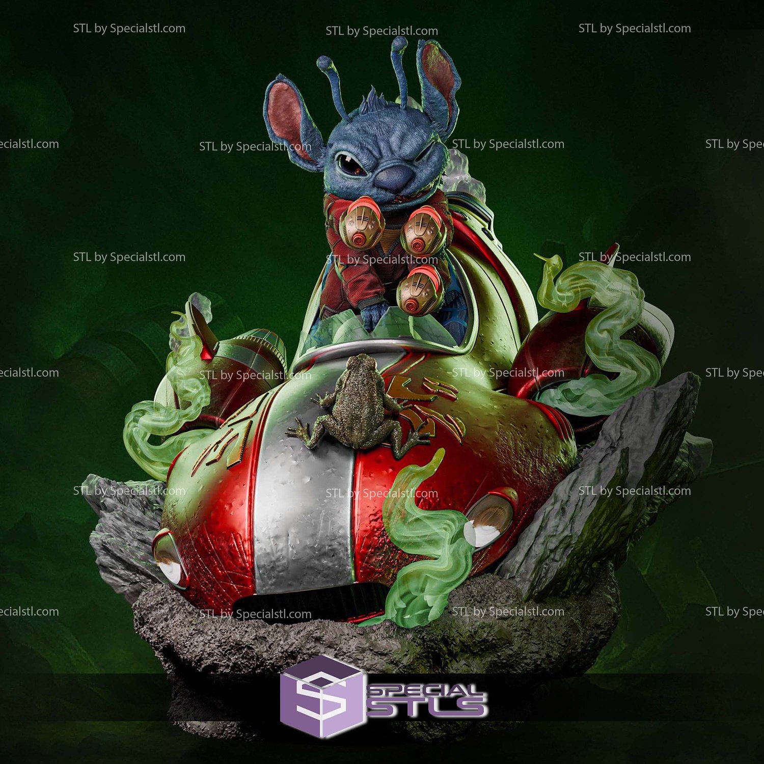 Stich Alien the Movie 3D Printer Files STL Model — view 5