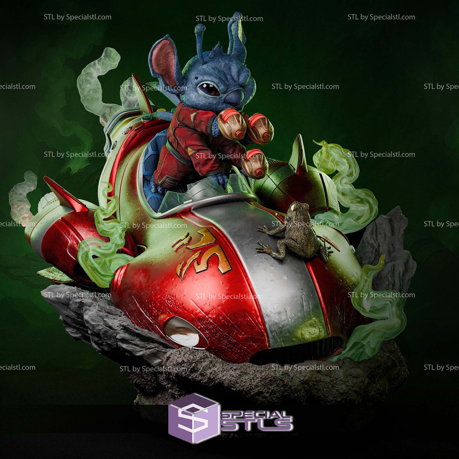 Stich Alien the Movie 3D Printer Files STL Model — view 6