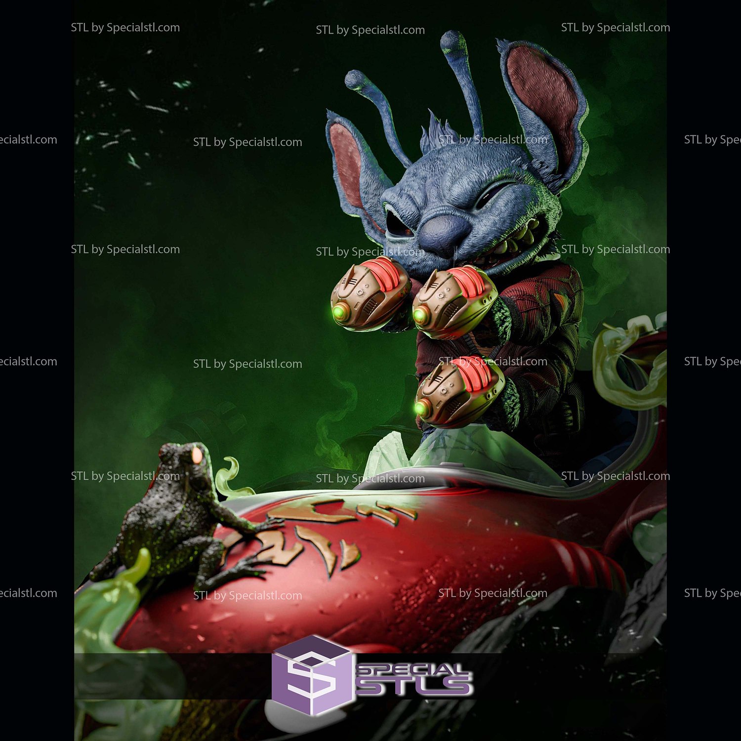 Stich Alien the Movie 3D Printer Files STL Model — view 7