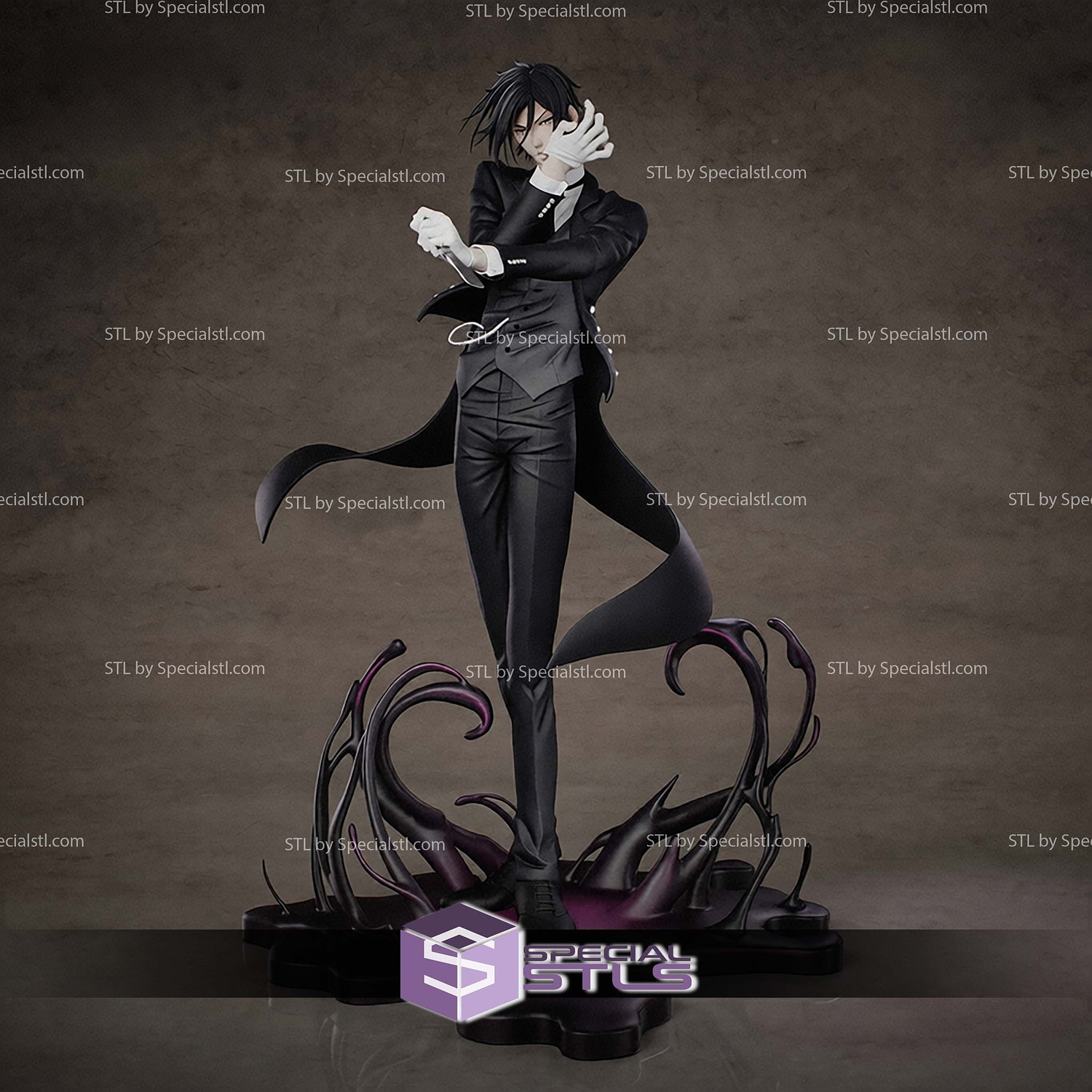 Sebastian Michaelis Kuroshitsuji STL Files 3D Model — view 2