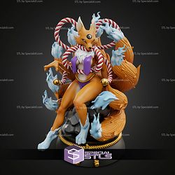 Kyubimon Furry Digimon STL Files 3D Model