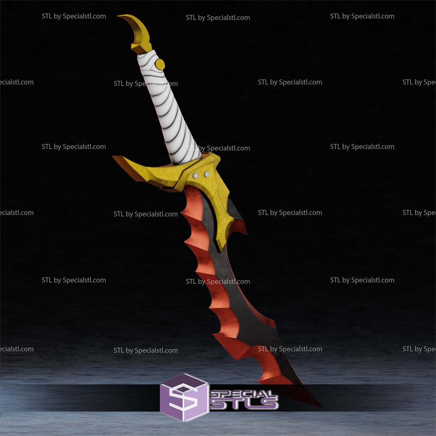 Cosplay STL Files Knight Killer Dagger 3D Model — view 2