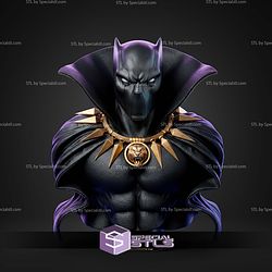Black Panther Comics 380mm Portrait Bust STL Files 3D Model