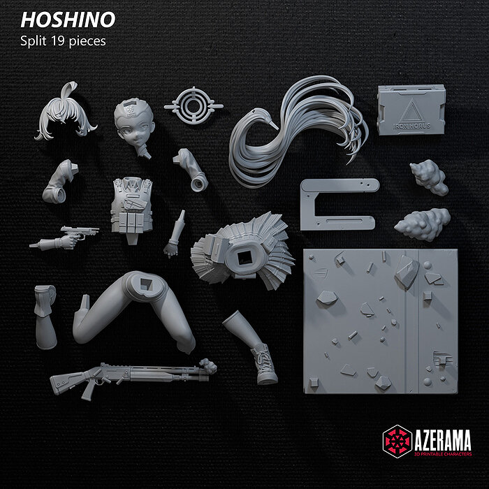 Takanashi Hoshino STL Ready for 3D Printing JPG Model — view 2