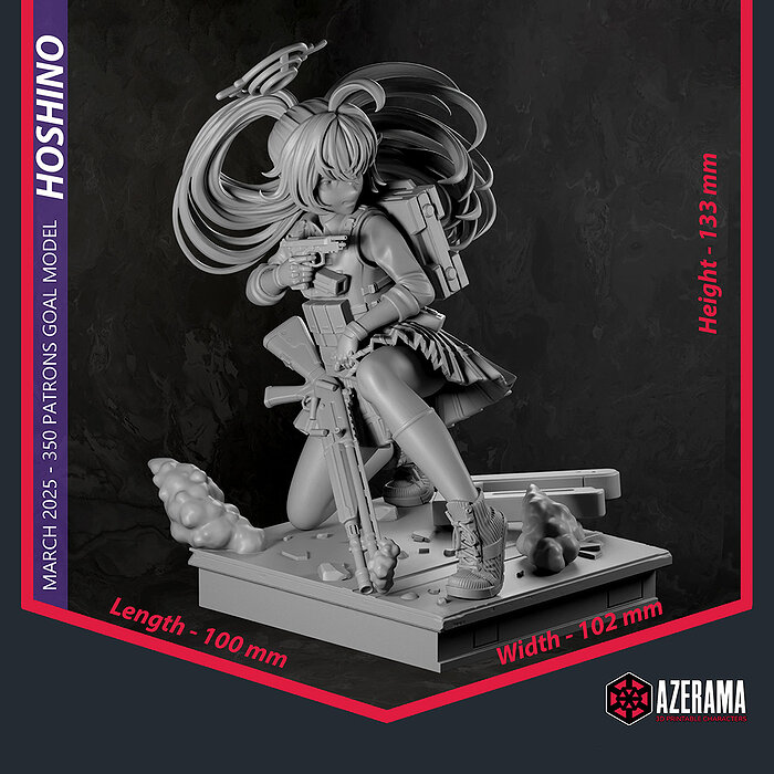 Takanashi Hoshino STL Ready for 3D Printing JPG Model — view 8