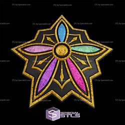 Cosplay STL Files Rumi Kpop Demon Hunter Shoulder Armor 3D Model