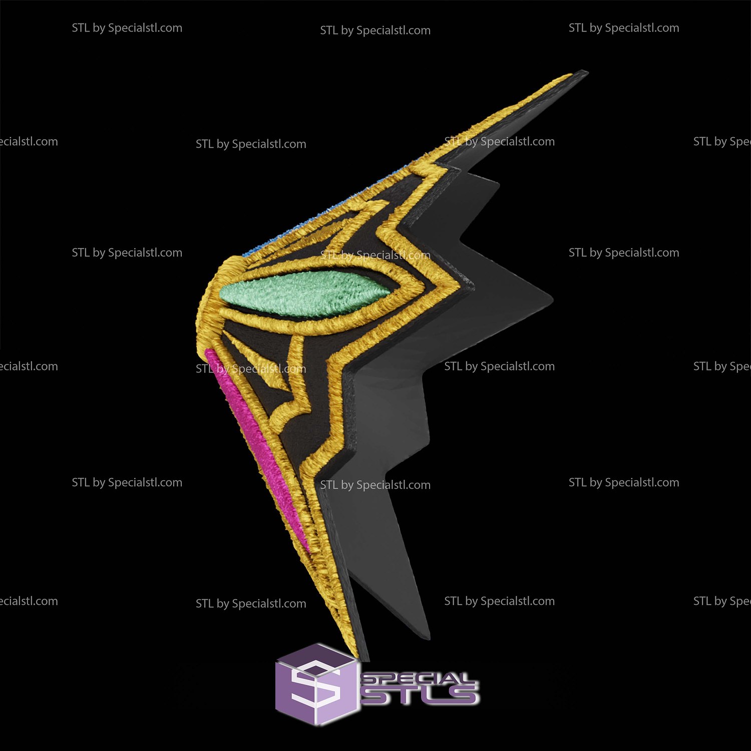 Cosplay STL Files Rumi Kpop Demon Hunter Shoulder Armor 3D Model — view 4