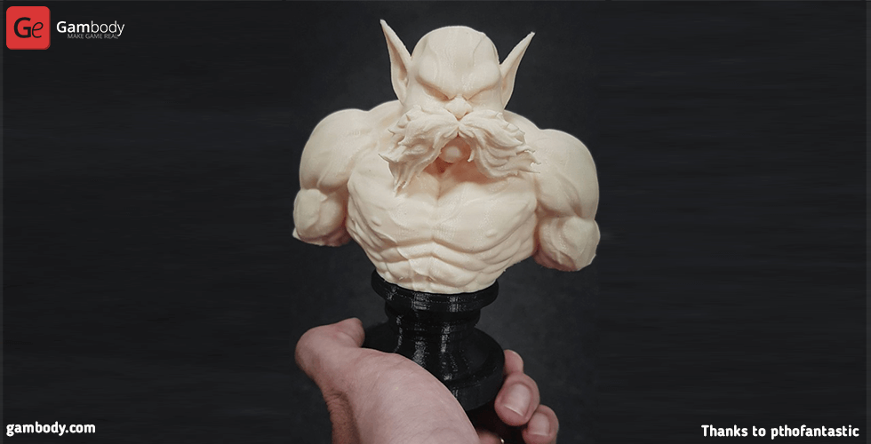 Toppo Bust 3D Printer Files | Assembly STL Model