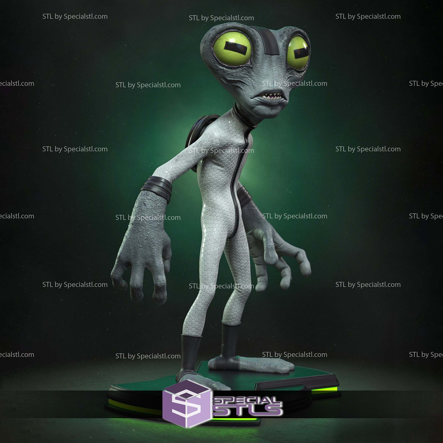Grey Matter Ben 10 STL Files 3D Model — view 2