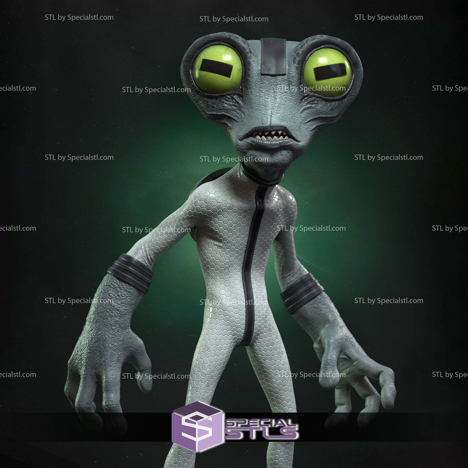 Grey Matter Ben 10 STL Files 3D Model — view 5