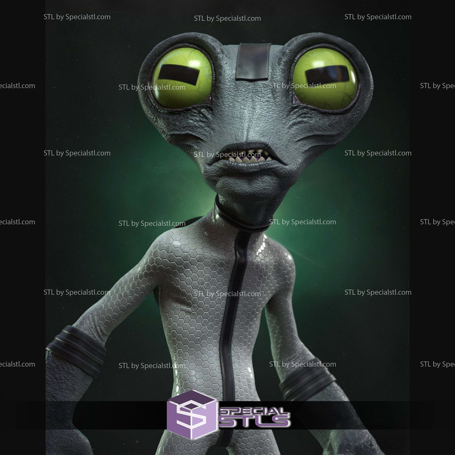 Grey Matter Ben 10 STL Files 3D Model — view 6