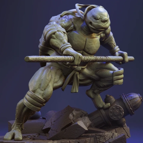 Donatello TMNT 3D Printer Files | Assembly STL Model