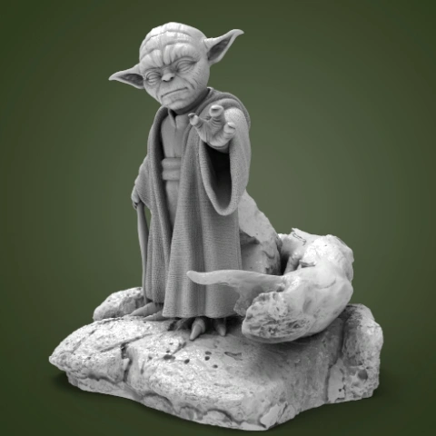 Master Yoda 3D Printer Files | Assembly STL Model