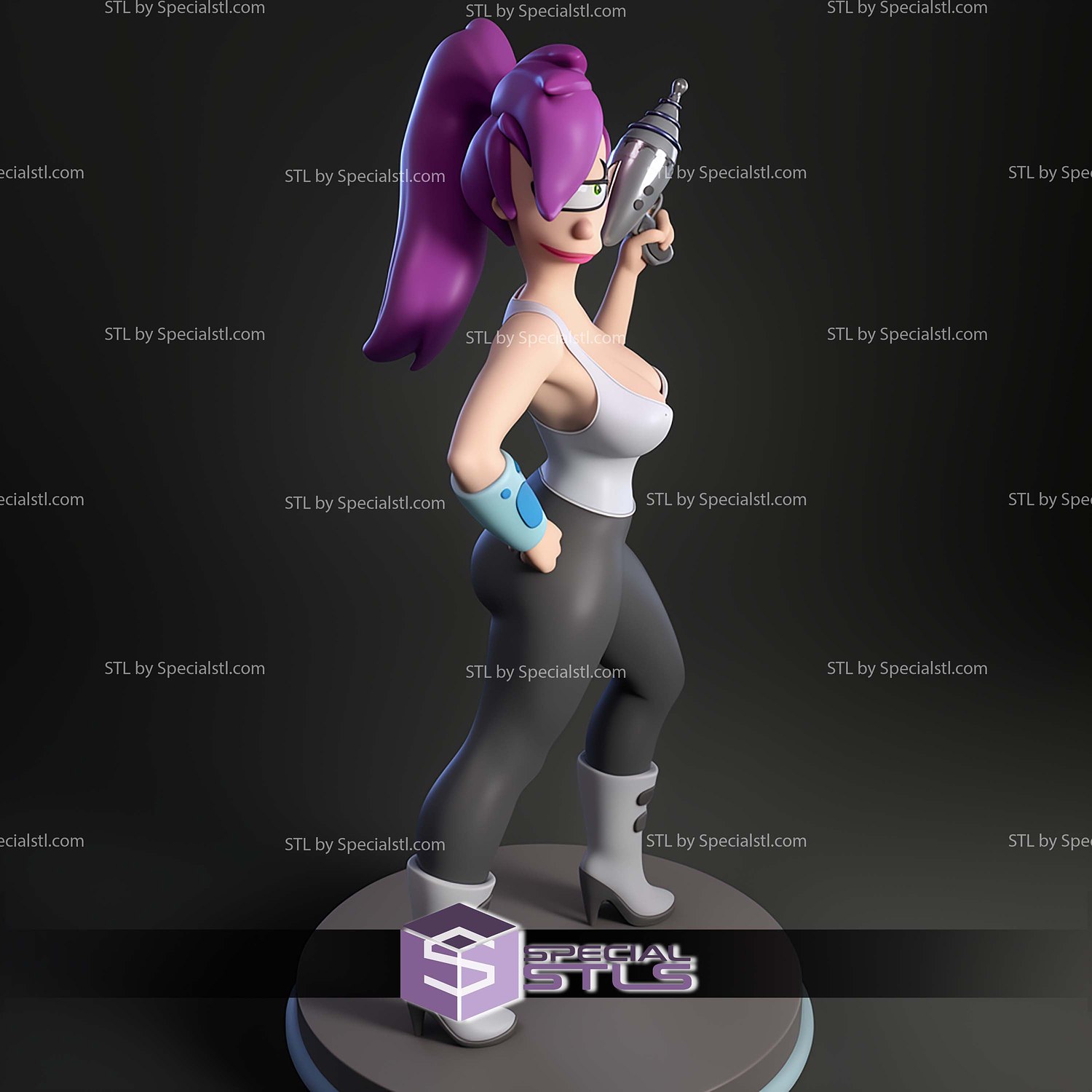 Leela Futurama STL Files 3D Model — view 3