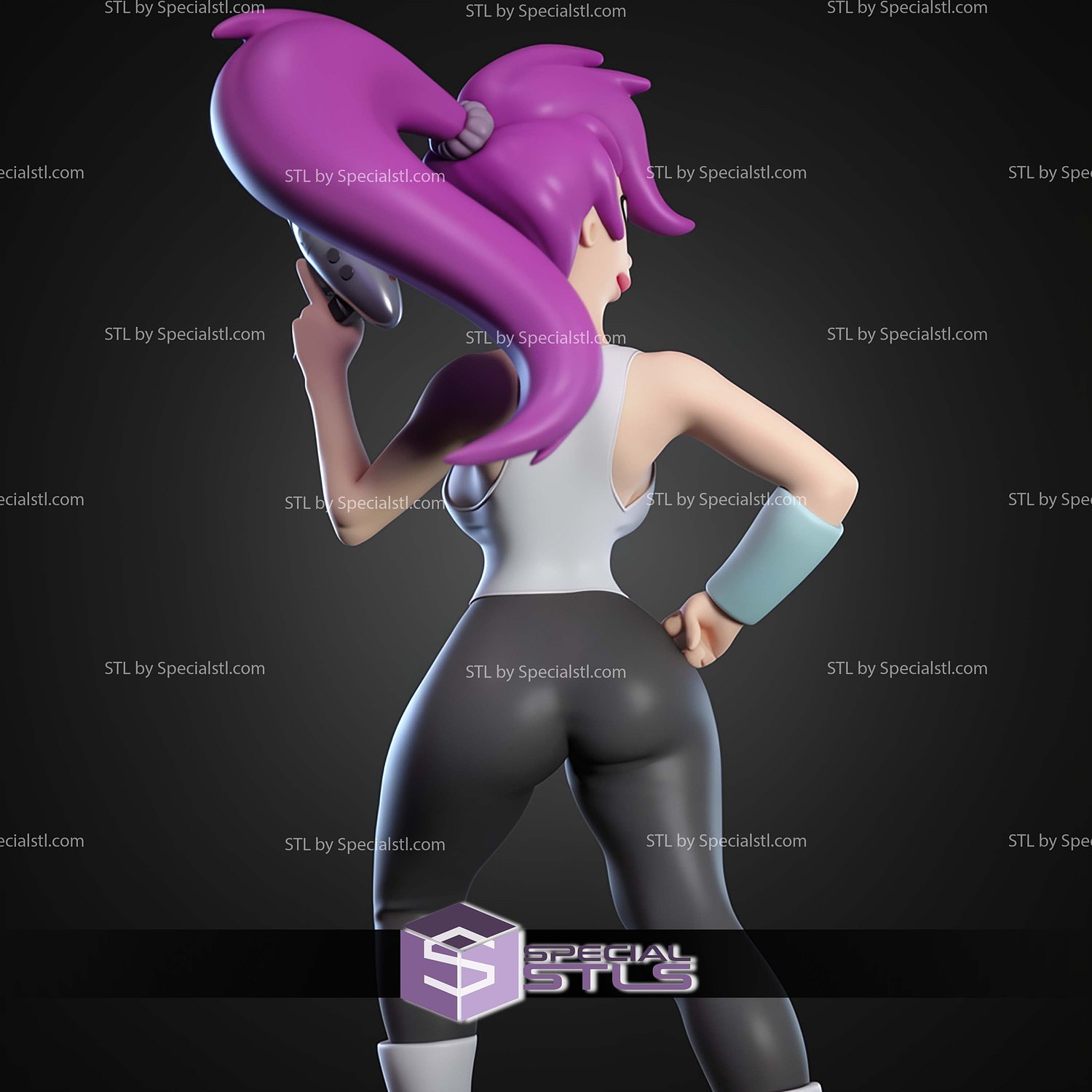 Leela Futurama STL Files 3D Model — view 6