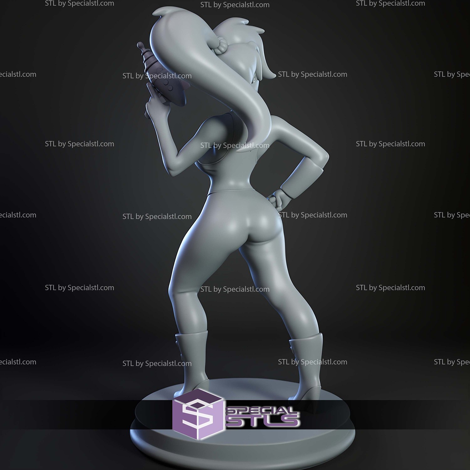 Leela Futurama STL Files 3D Model — view 8