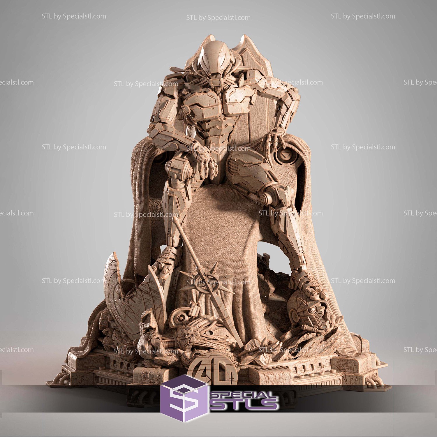 Ultron 2025 on Throne 3D Printer Files STL Model — view 2