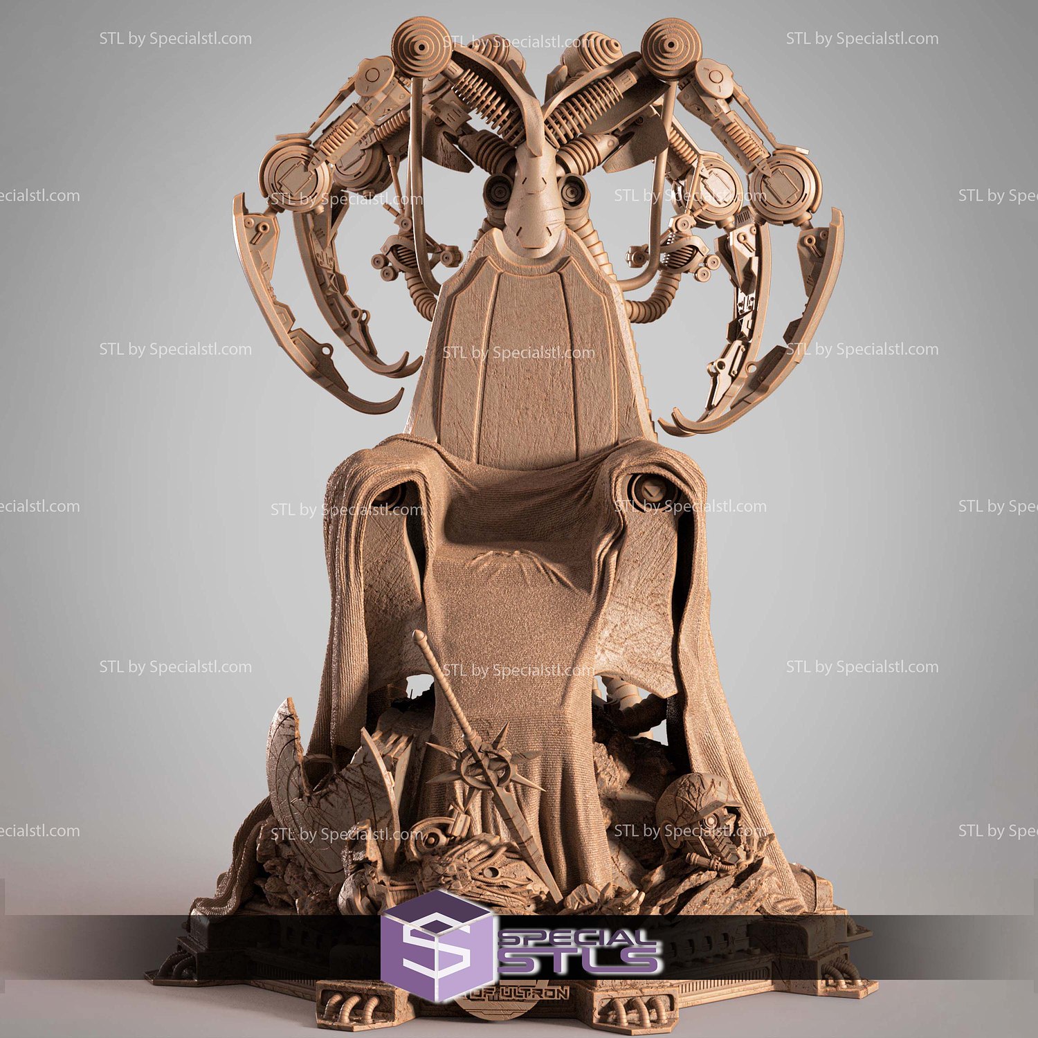Ultron 2025 on Throne 3D Printer Files STL Model — view 3