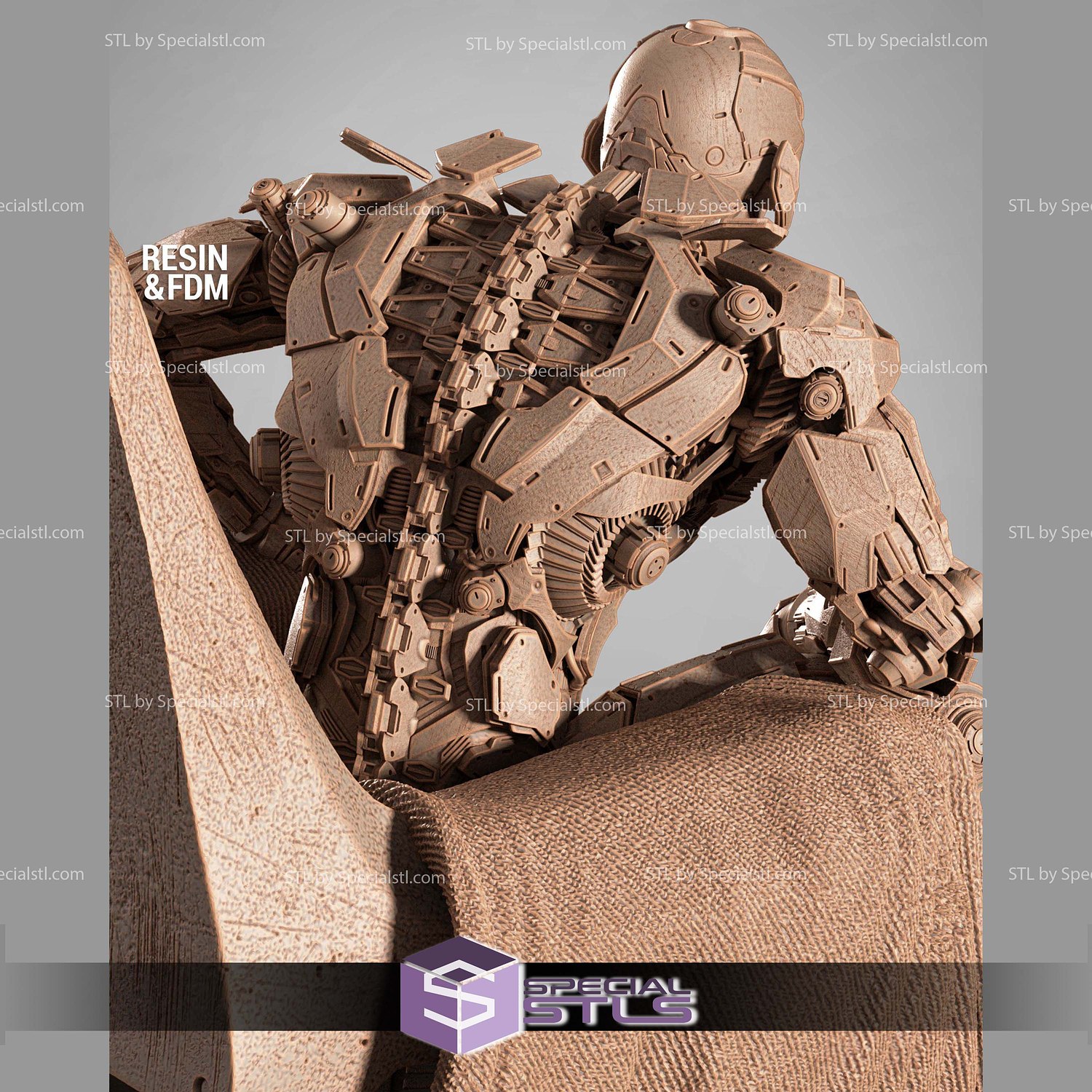 Ultron 2025 on Throne 3D Printer Files STL Model — view 4