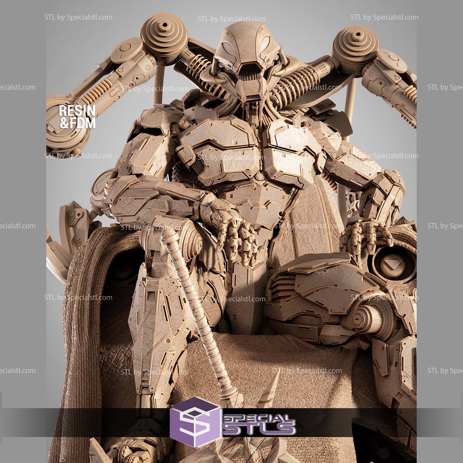 Ultron 2025 on Throne 3D Printer Files STL Model — view 5