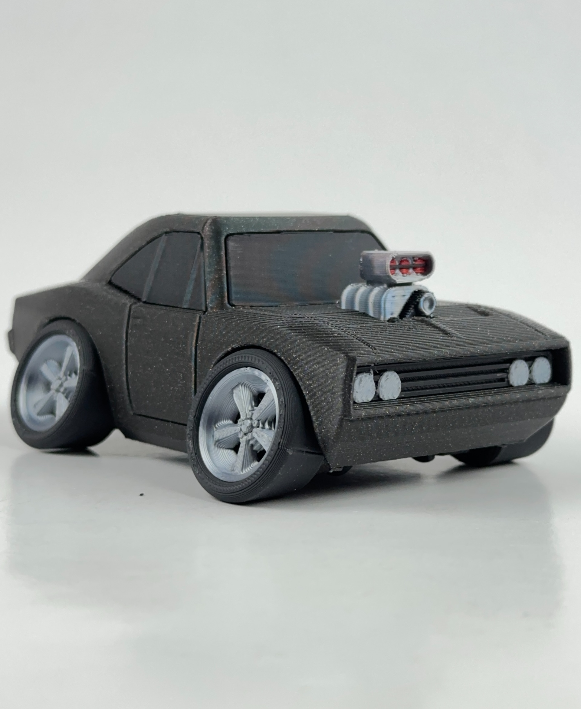 Tooned 1970 Charger 3D STL Model