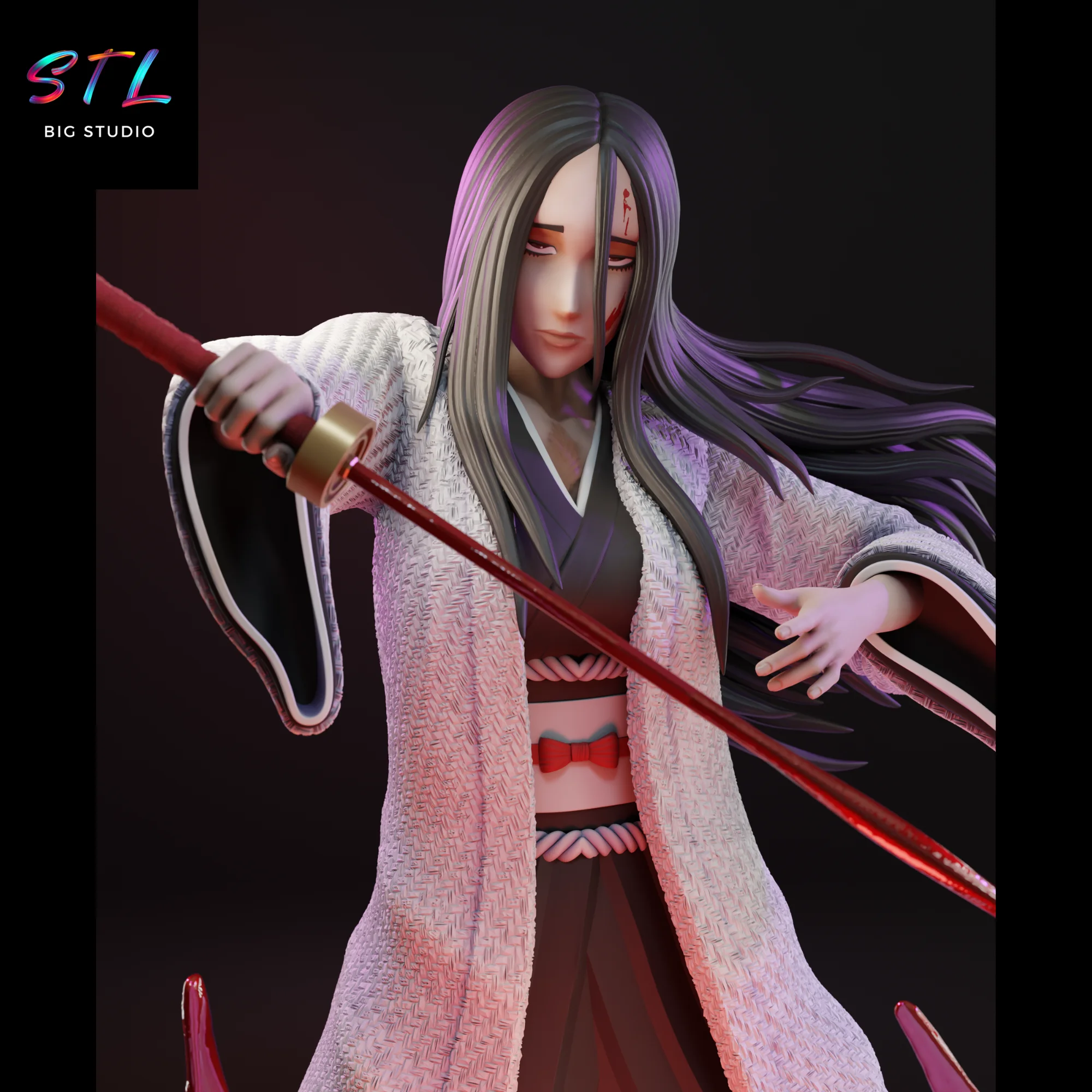 Retsu Unohana STL | 3D Printable Figure | Bleach Model — view 2
