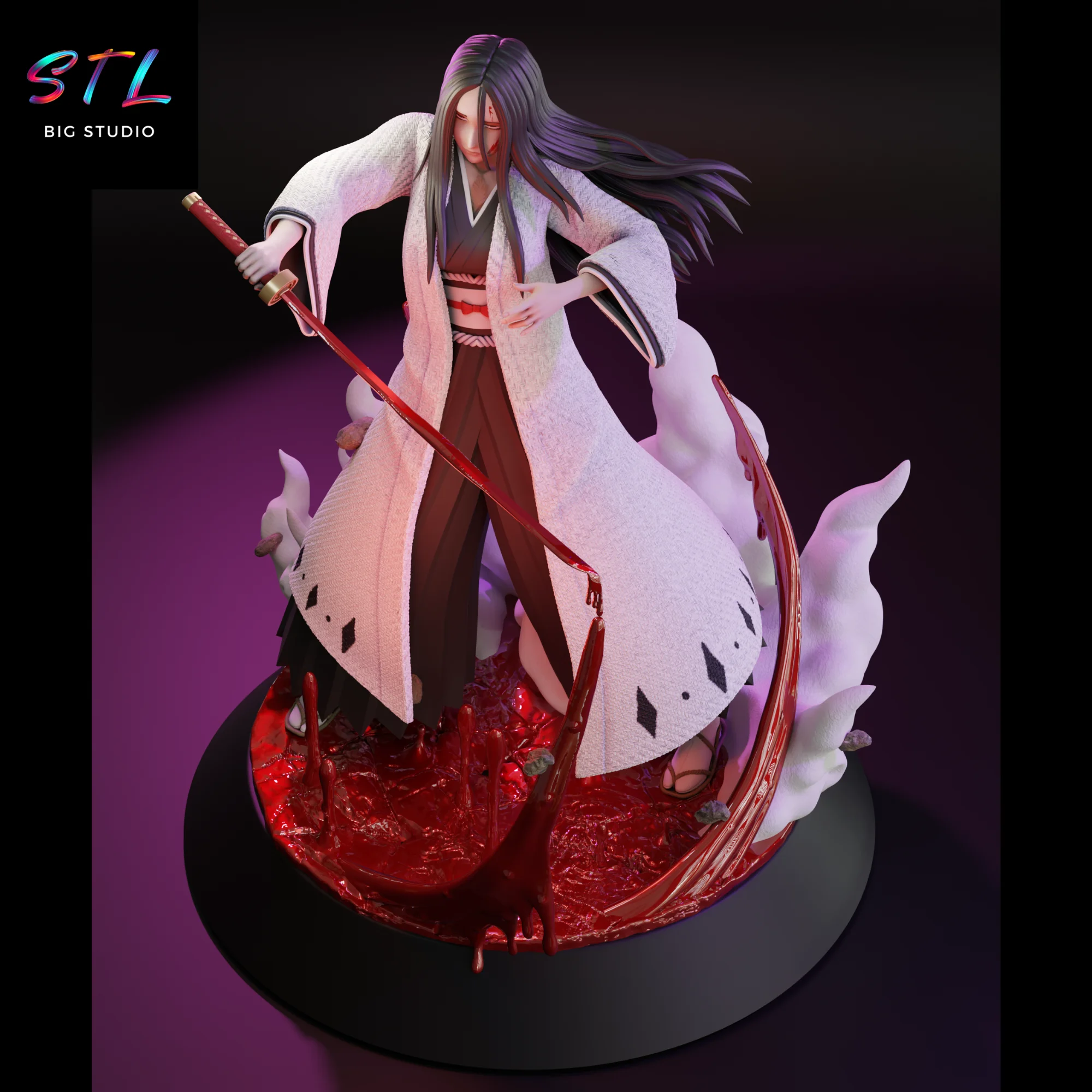 Retsu Unohana STL | 3D Printable Figure | Bleach Model — view 4